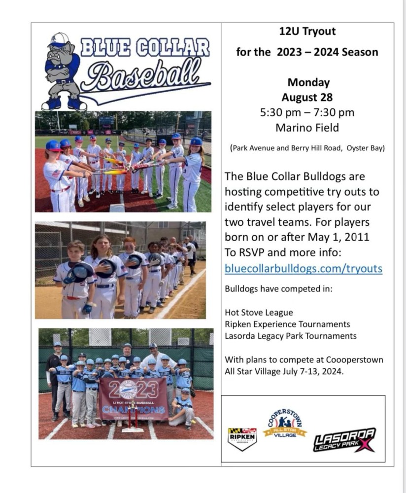 Blue Collar Bulldogs LI Hot Stove Baseball