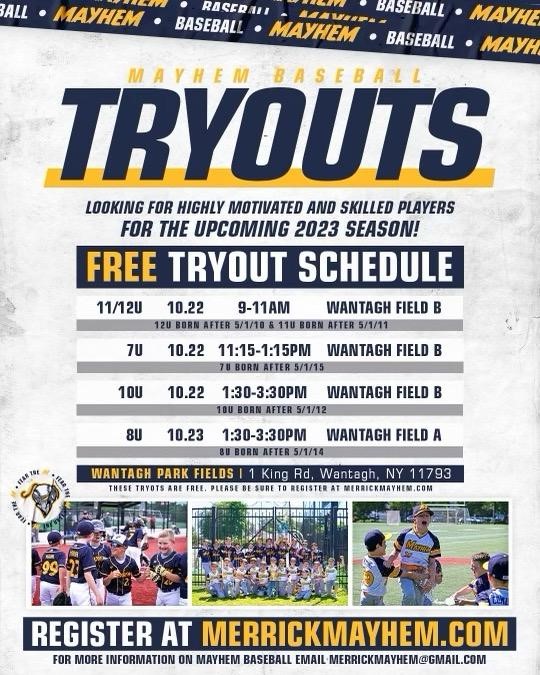 Merrick Mayhem LI Hot Stove Baseball